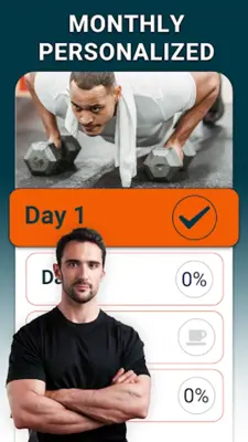 Dumbbell Workout in 30 days android App screenshot 4